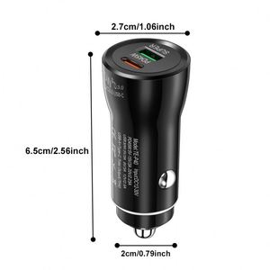 45W USB + Type-C Fast Charging <b>Car</b> Charger QC3.0 Magnetic Fireproof Design for Mobile Phones Laptop Earphone Camera-5V/3A Output - Product Image 4