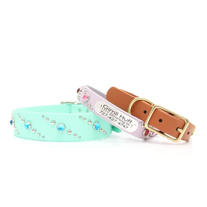 Collar de perro de PVC resistente a la suciedad, ajustable, resistente al agua, fácil de limpiar, color macarrón, nuevo - Product Image 3