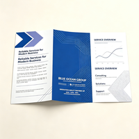 Folleto Tríptico Impreso Personalizado, Folleto Corporativo para Introducción de Marca Empresarial, Marketing para Ferias Comerciales