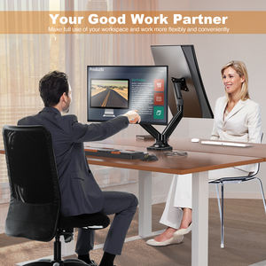 Charmount a molla a Gas staffa Desktop doppio controllo <span class=keywords><strong>Pc</strong></span> supporto palo montaggio <span class=keywords><strong>Monitor</strong></span> bracci Dual - Product Image 4