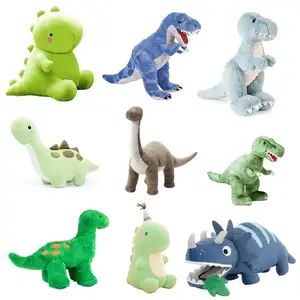 Muñecos de peluche personalizados de alta calidad Mini dinosaurios Los dinosaurios grandes aceptan diseños OEM/ODM Muestras gratis compatibles con juguetes de peluche personalizados