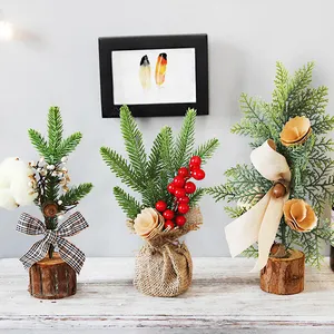 Mini Kerstboom Tafel Versieren Kunstplanten En Groen Feestartikelen Potplanten Namaakplanten Planten