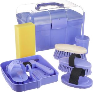 Kit de toilettage pour chevaux Équipement d'équitation <span class=keywords><strong>Brosse</strong></span> à épousseter Outil de nettoyage de la poussière Kit de toilettage pour chevaux Accessoires de nettoyage pour chevaux - Product Image 1