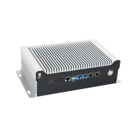 2025 13ème PC intégré industriel sans ventilateur avec des graphiques Intel Iris Xe, 1 ports RJ50 RS232 et 4 Gigabit LAN pour les applications AI