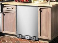 Refrigerador Congelador Empotrado para Exteriores de Acero Inoxidable de 145L/5.1 Pies Cúbicos con Certificación ETL/DOE/CEC