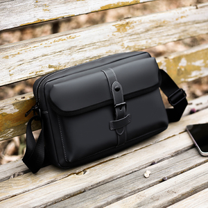 Tas Selempang Pria Fashion, Tas Crossbody Kasual, Tas Ponsel Kecil Persegi untuk Pria Dengan Bahan Oxford Tahan Air dan Resleting - Product Image 5