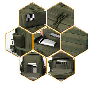 Échantillon gratuit Sac à dos EVA de grande capacité pour hommes à haut sens Sac pour ordinateur de style moto à motif géométrique en forme de stéréo - Product Image 5