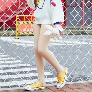 Winter Style Baby Girls Skinny Warm Thick <strong>Nude</strong> Leggings <strong>Fleece</strong> <strong>Lined</strong> Elastic Thermal Stretchy <strong>tights</strong> lace trimmed high waist - Product Image 3