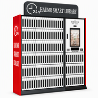 Système de bibliothèque intelligente HAUMR avec verrou antivol, reconnaissance faciale, stockage de grande capacité, système de bibliothèque en libre-service pour immeuble de bureaux