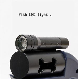 Tali Anjing Retraktil Ganda dengan Lampu, Grosir Perlengkapan Hewan Peliharaan Reflektif - Product Image 3