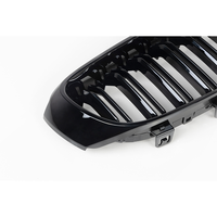 Pour BMW Série 3 GT F34 Gran Turismo 2012-2020 Grille de calandre avant à double lamelles en ABS noir brillant moulée par injection