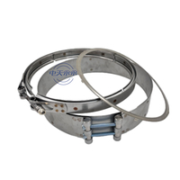 YONGYONG 0019954544 280mm Serre-câble plat robuste Veefit pour échappement de camion Mercedes Benz-10