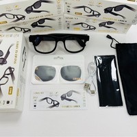 Lunettes intelligentes AIMB-V3 avec assistant vocal, appels et musique, design élégant, protection UV, métal PC pour les sports de plein air