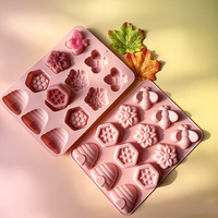 Moule à gâteau en silicone personnalisable Candyer en forme d'abeille et de fleur, antiadhésif, sans BPA, pour mousse et décoration