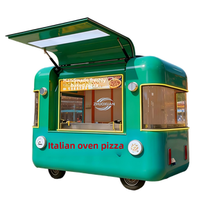 Remolque de Comida Móvil Comercial, Carrito de Comida Rápida para Hot Dogs, Pizza y Café - Product Image 5