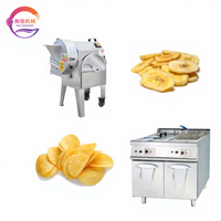 Petite trancheuse de pommes de terre équipement de friture de frites trancheuses de bananes machine industrielle machine de fabrication de plantain et chips de banane