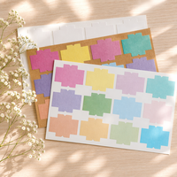 Marcadores de Índice Estéticos Morandi con Superficie para Escribir, Marcadores de Página Plegables para Bullet Journal y Planificador
