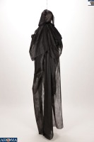 AROMA Grim Reaper suspendu de 67 pouces pour Halloween avec bol à bonbons, yeux sonores et clignotants pour rassemblements effrayants et fêtes d'Halloween