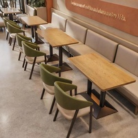 Mobilier de restaurant commercial OEM ODM, mobilier de bar, mobilier de restauration rapide, mobilier de café, mobilier de salon modulaire, banquette, table à manger, ensemble de chaises