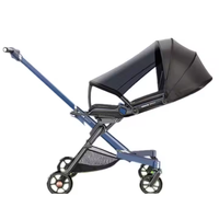 Poussette Légère pour Bébés et Enfants de 0 à 3 Ans, Pliage Facile en Un Clic, en Alliage Durable et Tissu, pour Nouveau-nés