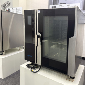 Horno Combinado de Gas de Alta Capacidad para Cocina Comercial, Sistema de Autolimpieza y Desincrustación, 10 GN, Acero Inoxidable, Resistente - Product Image 2