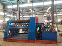 Machine de formage de tubes ondulés CNC hydraulique pour four, équipement robuste de cintrage de plaques de coque de chaudière