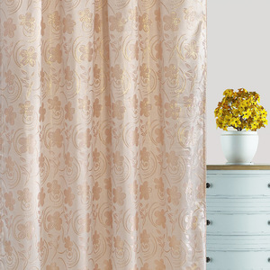 Rideaux de fleurs prêts à l'emploi de style européen pour la chambre et le salon pas cher bonne qualité tissu de fleurs jacquard robuste - Product Image 6
