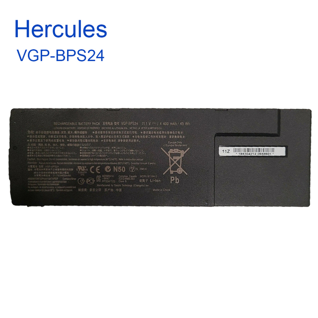 11.1V 49Wh VGP-BPS24 VGP-BPL24 VGP-BPSC24 SD48EC/B Laptop Battery for Sony VAIO SVS1313A4E VPCSB Replacement Notebook Battery