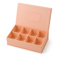 Bäckerei-Snack-Papierbox mit Fächern für Kekse, Gebäck und Schokolade, Einsatztablett mit Trennwänden, Stabile Elegante Keksbox