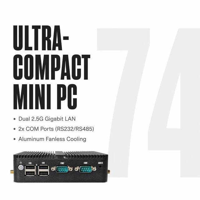 YCT-074 Fanless Intel J4125 4x 2.5GBE LAN Firewall Router Industrial Embedded VPN Network Appliance with WiFi Industrial Pc
