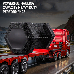 Camion semi-remorque RC Huina 1302 à l'échelle 1/24 en alliage, autorisé, 2.4G 12CH, <span class=keywords><strong>tracteur</strong></span> de construction télécommandé RTR pour enfants - Product Image 6