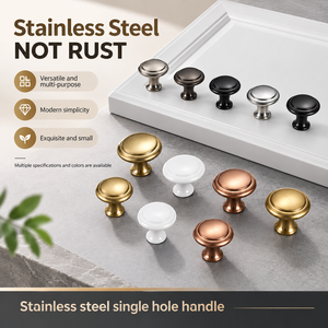 Shingstar Modelo 008 Tiradores Modernos Mini para Gabinetes, Manijas de Acero Inoxidable para Cajones, Repuesto de Herrajes para Puertas de Muebles, Negro - Product Image 3