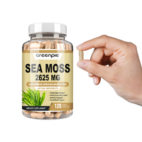 Greenpie plus Bladderwrack et racine de bardane en capsules Gut Health Sea Moss Suppléments végétaliens