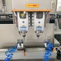 Máquina de Perforación y Fresado CNC de Doble Cabezal para Perfiles de Aluminio, para Producción de Puertas y Ventanas