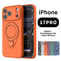 ATB 360 °   Coque de téléphone antichoc Air Armor avec anneau magnétique rotatif pour iPhone 17 16 Pro Max et iPhone 18 Pro