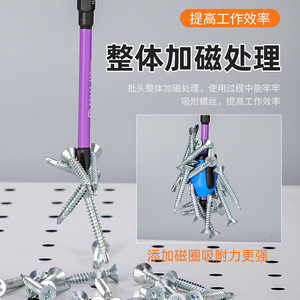 Niu Xiang Precision Flat Head Screwdriver Bit S2 Steel Industrial Grade Matte Finish Plastic Handle For Electrical Repair - Product Image 4