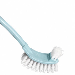 Ensemble de brosses de toilette en plastique avec support, outil de nettoyage à long manche pour salle de bain, en couleurs bleu, rose et vert - Product Image 5