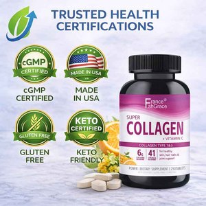 Tabletas de Colágeno, Vitamina C y Biotina de Marca Privada al por Mayor para el Cuidado de la Piel, Cabello y Uñas / Servicio Personalizado OEM ODM - Product Image 5