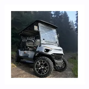 Disesuaikan Lithium Golf Buggy listrik 4x4 Golf Cart 6 tempat duduk