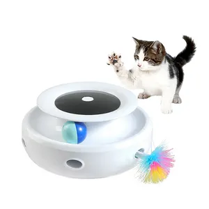 Oscar Pabrik Kustom Bulu Listrik Kucing Interaktif Mainan Usb Pengisian Menggaruk Hewan Peliharaan Mainan untuk Kucing