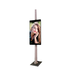 Panneau d'affichage LED double face étanche, écran LED pour poteau lumineux extérieur, boîte lumineuse personnalisée rétroéclairée pour stand de rue urbain - Product Image 4