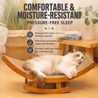Fauteuil à chat à bascule sur mesure en carton recyclé, griffoir, maison pour chat, planche à griffer, jouet de détente pour animaux de compagnie, vente en gros