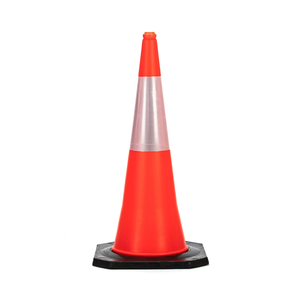 1000mm Heavy Duty Blanc PVC Flexible Traffic Warning Post High Visible Reflexor Road Delineator & PE Safety Cone - Product Image 3