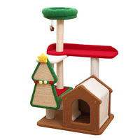 Kingtale griffoir pour chat personnalisé résistant à l'usure tour pour chat en sisal condo pour maison pour chat d'intérieur avec perchoir en peluche rembourré