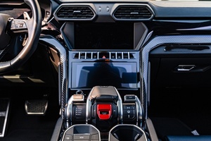 Autocollants de garniture intérieure de console centrale en fibre de carbone sèche forgée pour Lamborghini URUS 2018-<span class=keywords><strong>2023</strong></span> – Pièces de modification et amélioration intérieure - Product Image 5