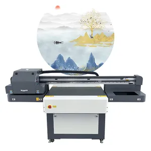 2024 uv flatbed printer 6090 high speed wood board UV digital ceramic tiles printer