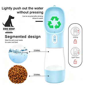 Wholesale High-Capacity Pet Water Cup 2-in-1 Portable Pet Water Bottle Plastic Travel Drinking Bottle for Dogs Outdoor Walking - Product Image 6