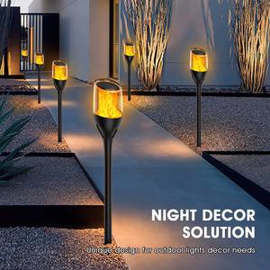 Luces Solares con Llama Parpadeante, Lámpara LED para Jardín, Luces Decorativas Impermeables para Exteriores, para Hogar, Patio, Calle, Camino - Product Image 3