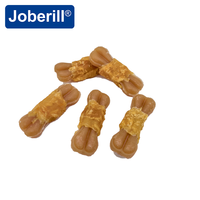 Joberill OEM/ODM Friandises personnalisées pour chiens, riches en protéines, sans céréales, à base de viande enveloppée de poulet, pressées sur os, pour la digestion et le nettoyage des dents