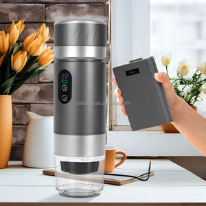 圣诞礼物创意3合1多功能电池供电便携式不锈钢咖啡机发光二极管屏幕浓缩咖啡车/房车 - Product Image 2